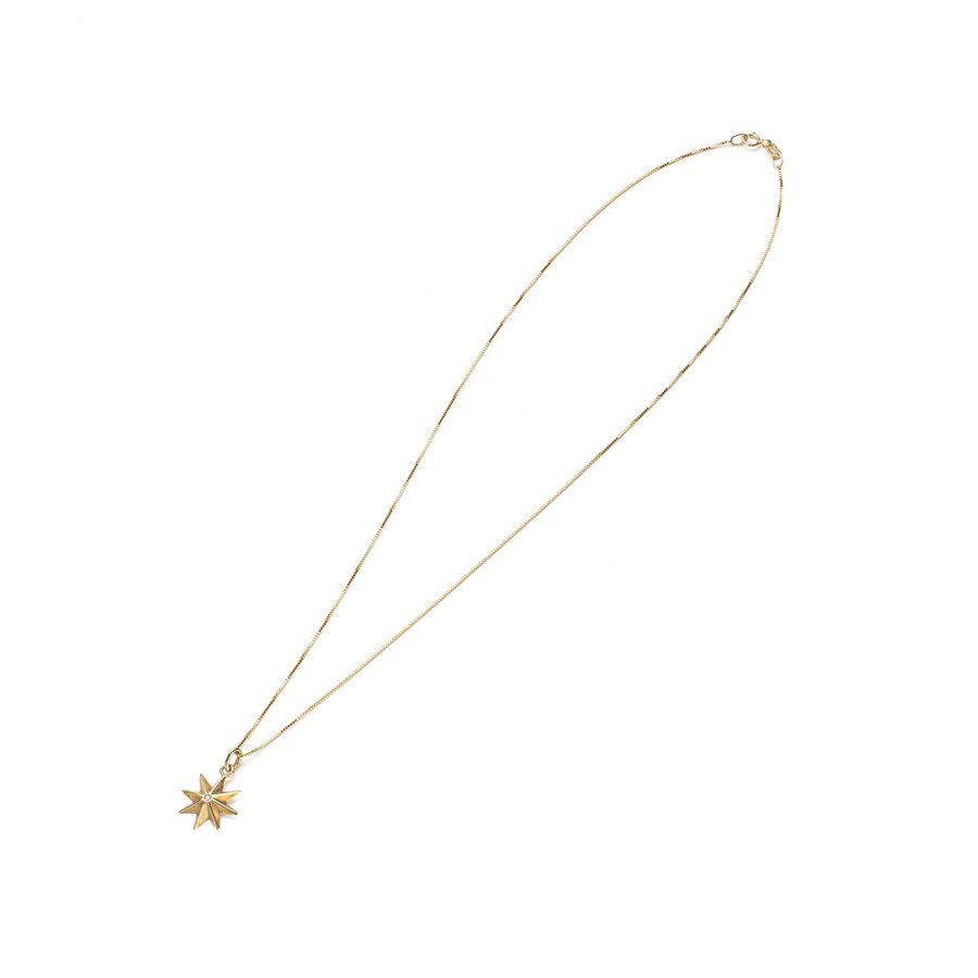 Ciondolo 'Stella' in oro giallo con diamante STELLA DEI VENTI | CD STE BIG PTAU18G CT.0,01
